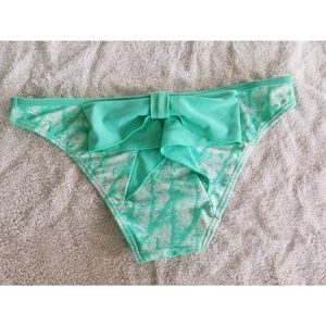 Bow tie bikini bottoms - Turquoise